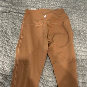 lululemon athletica Women Tan Leggings